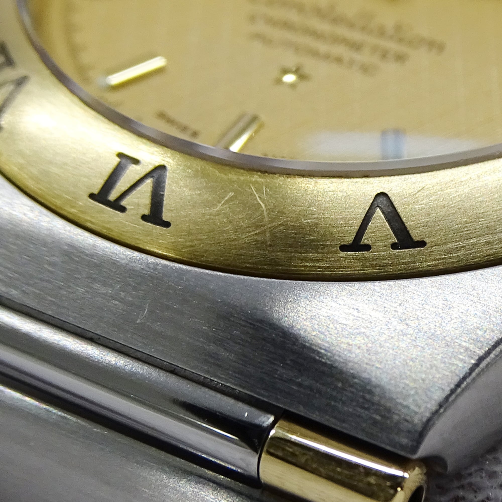 Omega Constellation 1302.10 Men's Watch, Brand Name, Date, Automatic Movement, Stainless Steel (SS), Gold (YG), Half Bar — Good