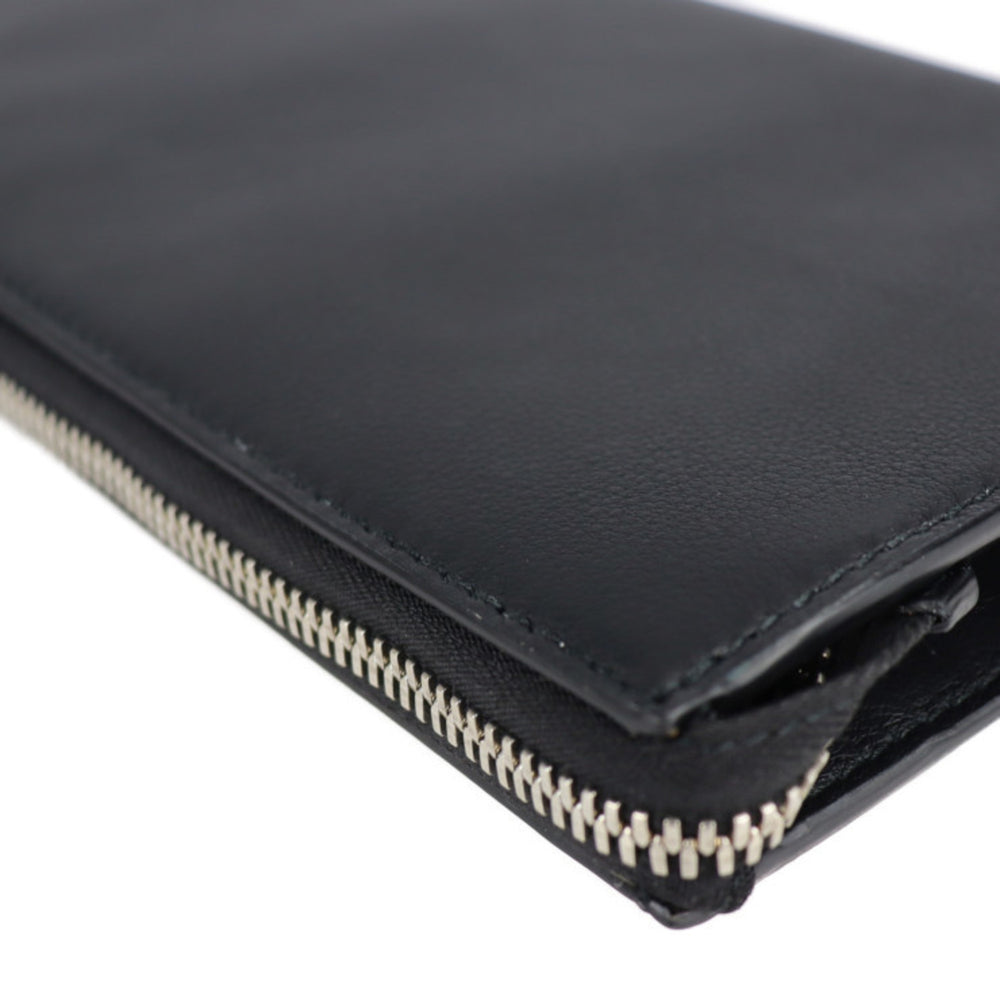 Salvatore Ferragamo studded clutch bag 24 A121 leather black — Like New