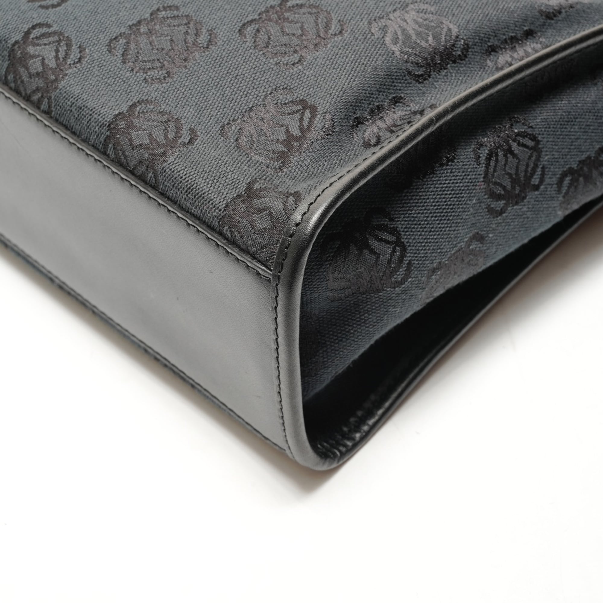 LOEWE Canvas Anagram Repeat Handbag in Black