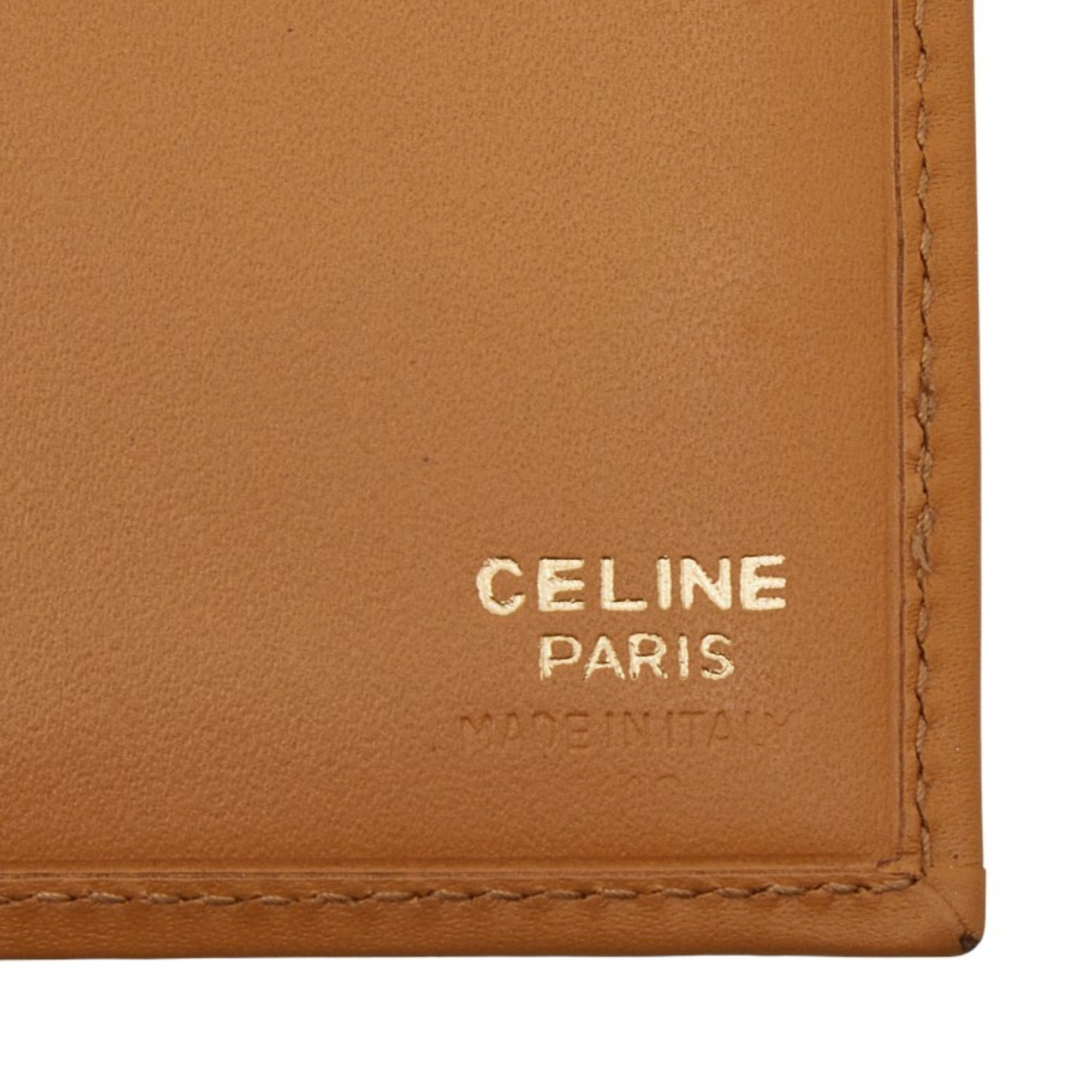 Celine Macadam Wallet in Brown Leather for Women