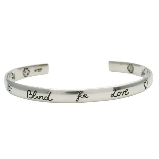 Gucci Blind for Love Bangle, 18, Sterling Silver, Approx. 12.6g, Women's, GUCCI