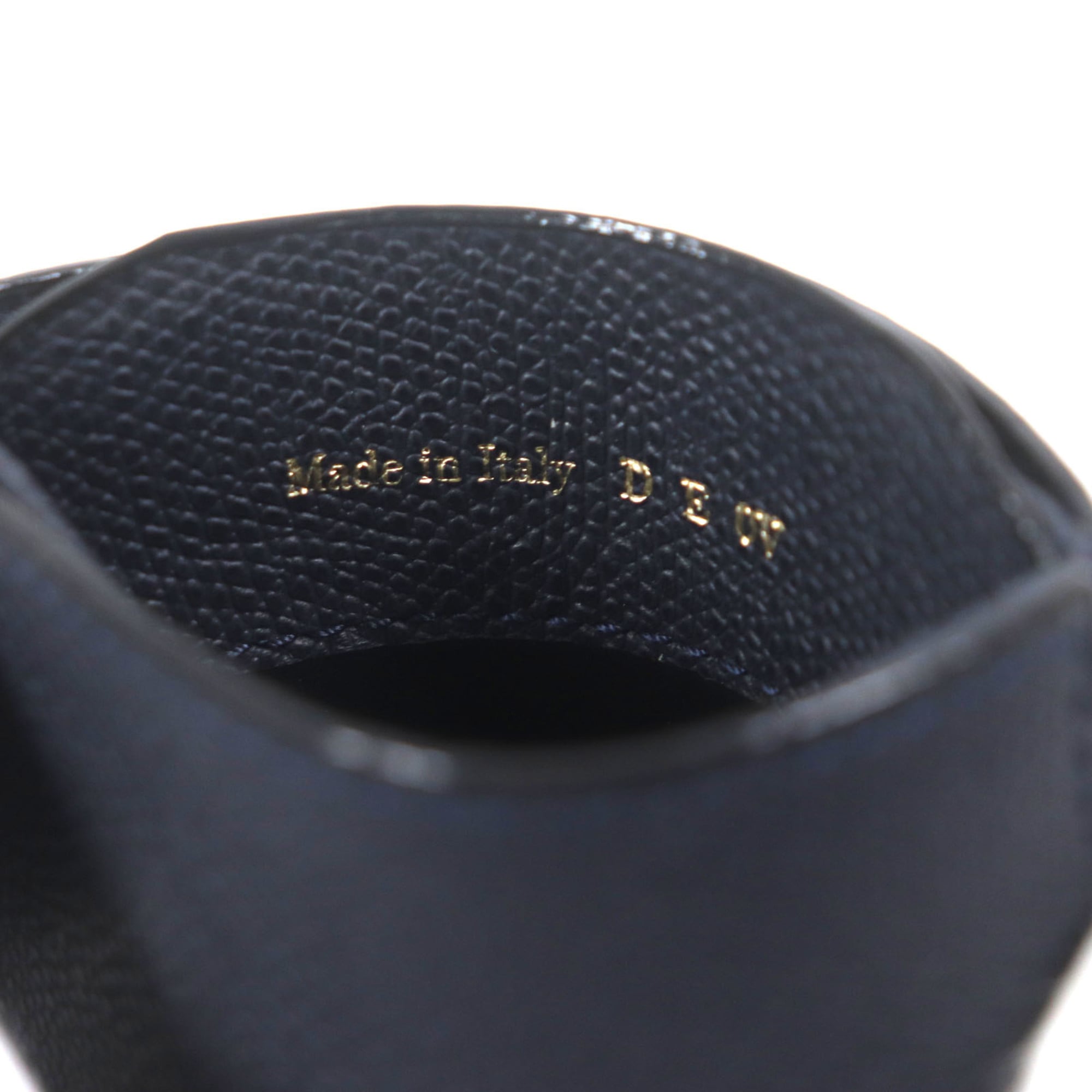 Valextra Double Money Clip Leather Wallet/Billfold in Dark Navy with Silver Hardware, Includes Box and Dust Bag, Made Italy for Men