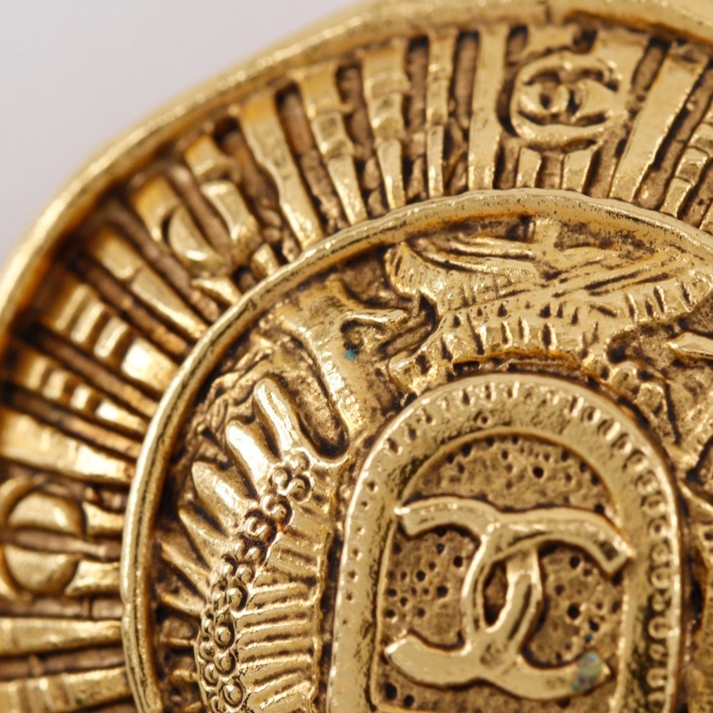 CHANEL 31 RUE CAMBON Cambon Earrings, Vintage, Gold Plated, Approx. 23.0g, CAMBON, Women's