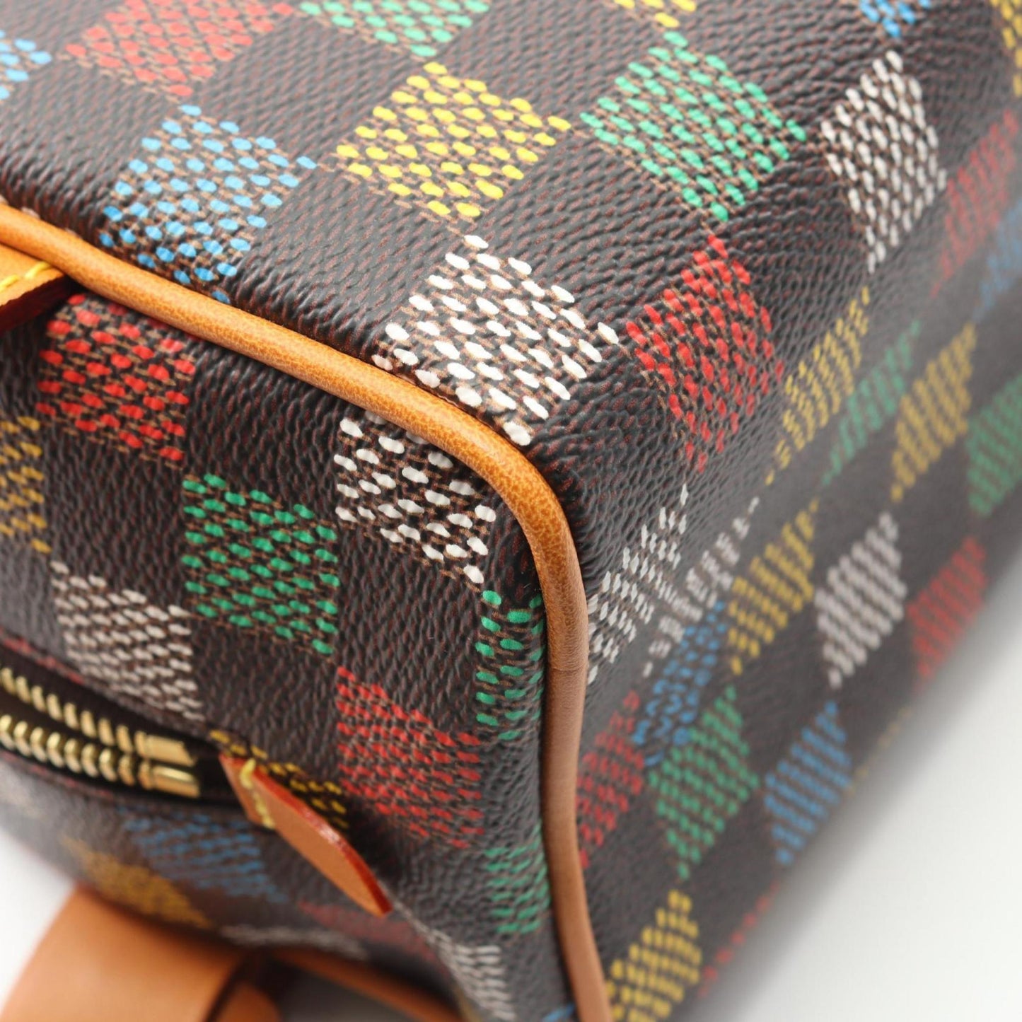 Louis Vuitton Locker Dopp Kit LV Birds Damier Second Bag/Clutch Bag, Coated Canvas and Leather, Men's, Brown Multicolor, N00151