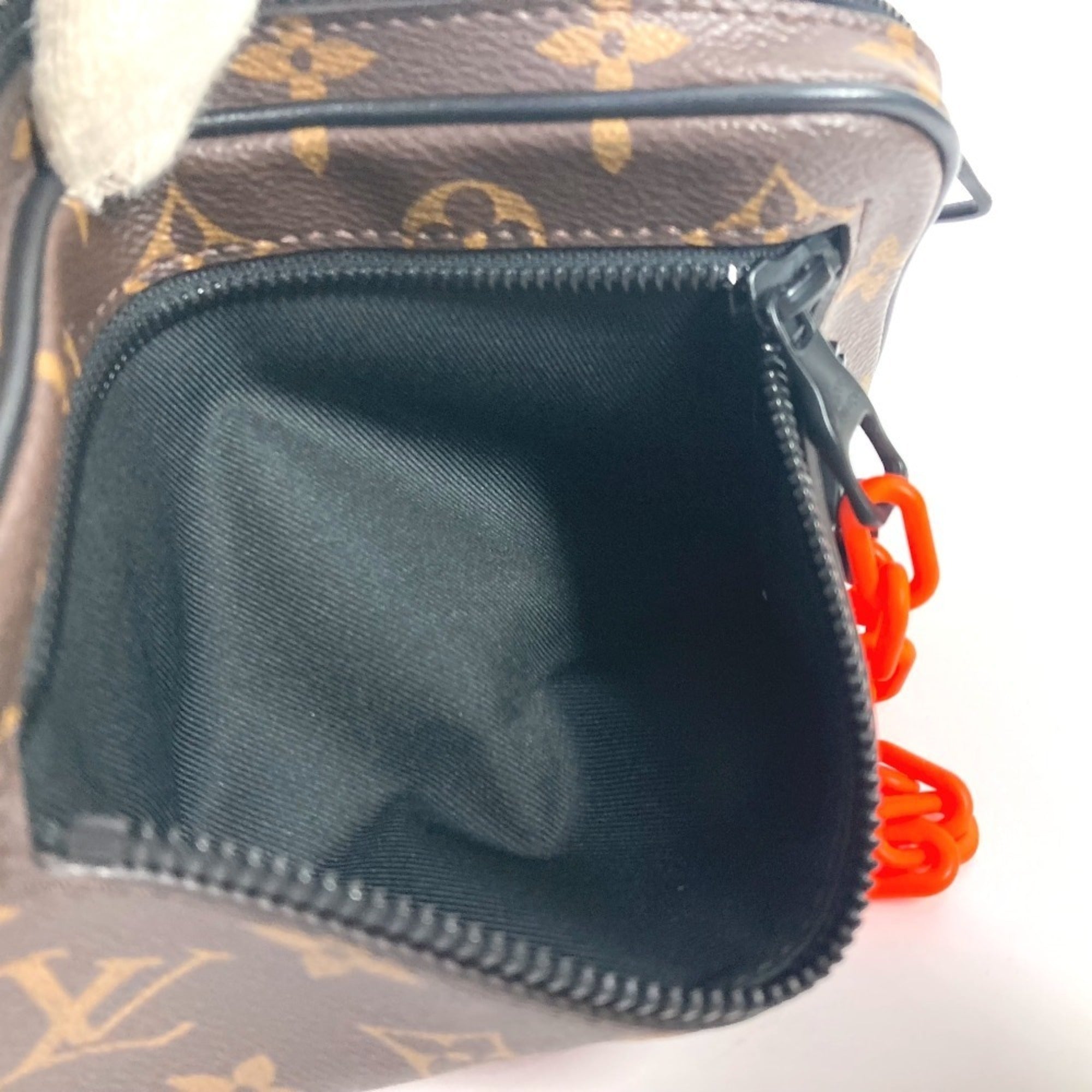 LOUIS VUITTON M44458 Monogram Solar Pochette Volga Clutch Bag Pouch Chain Strap Second Canvas Men's Women's Brown — Like New