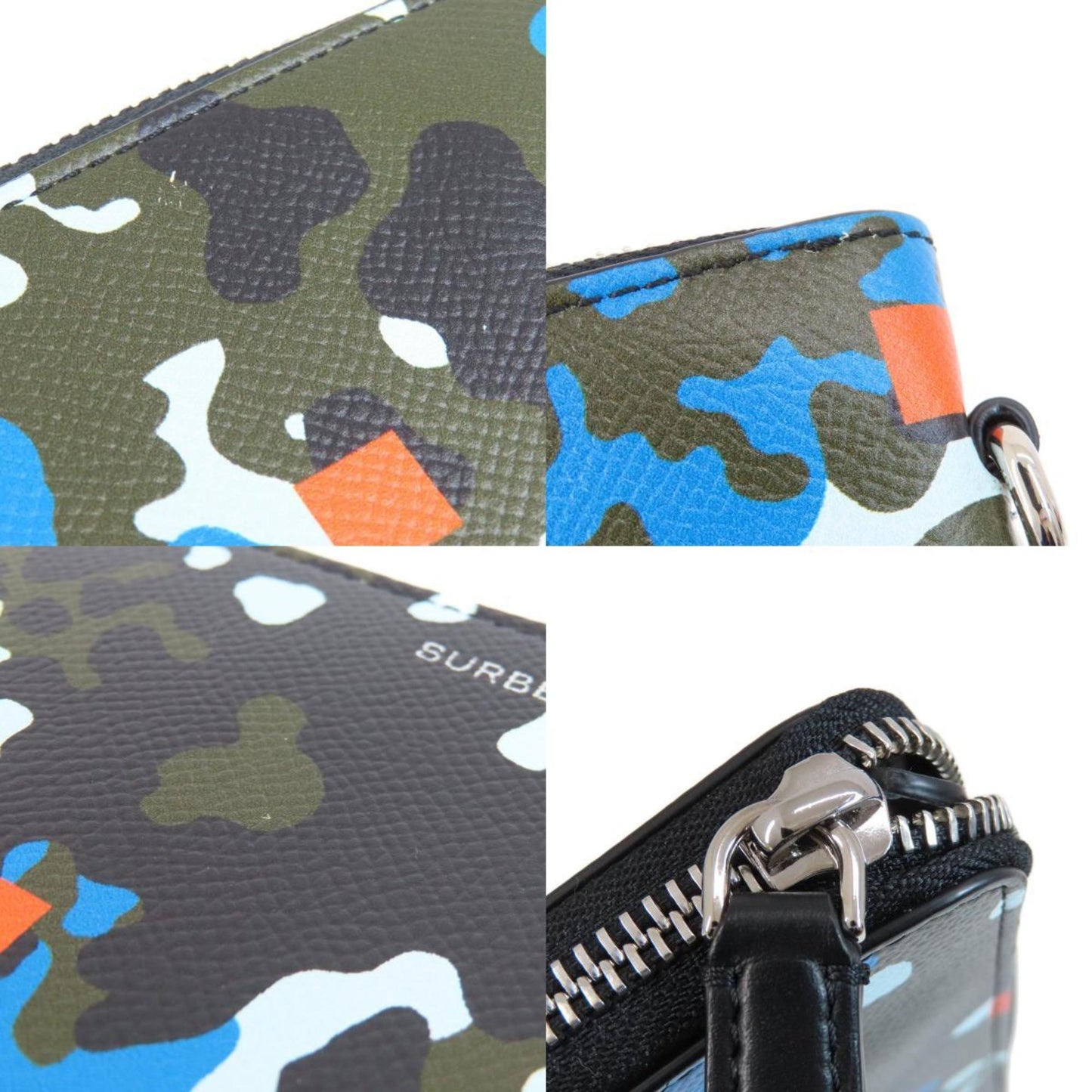 Burberry Camouflage Pattern Long Wallet PVC Women's BURBERRY