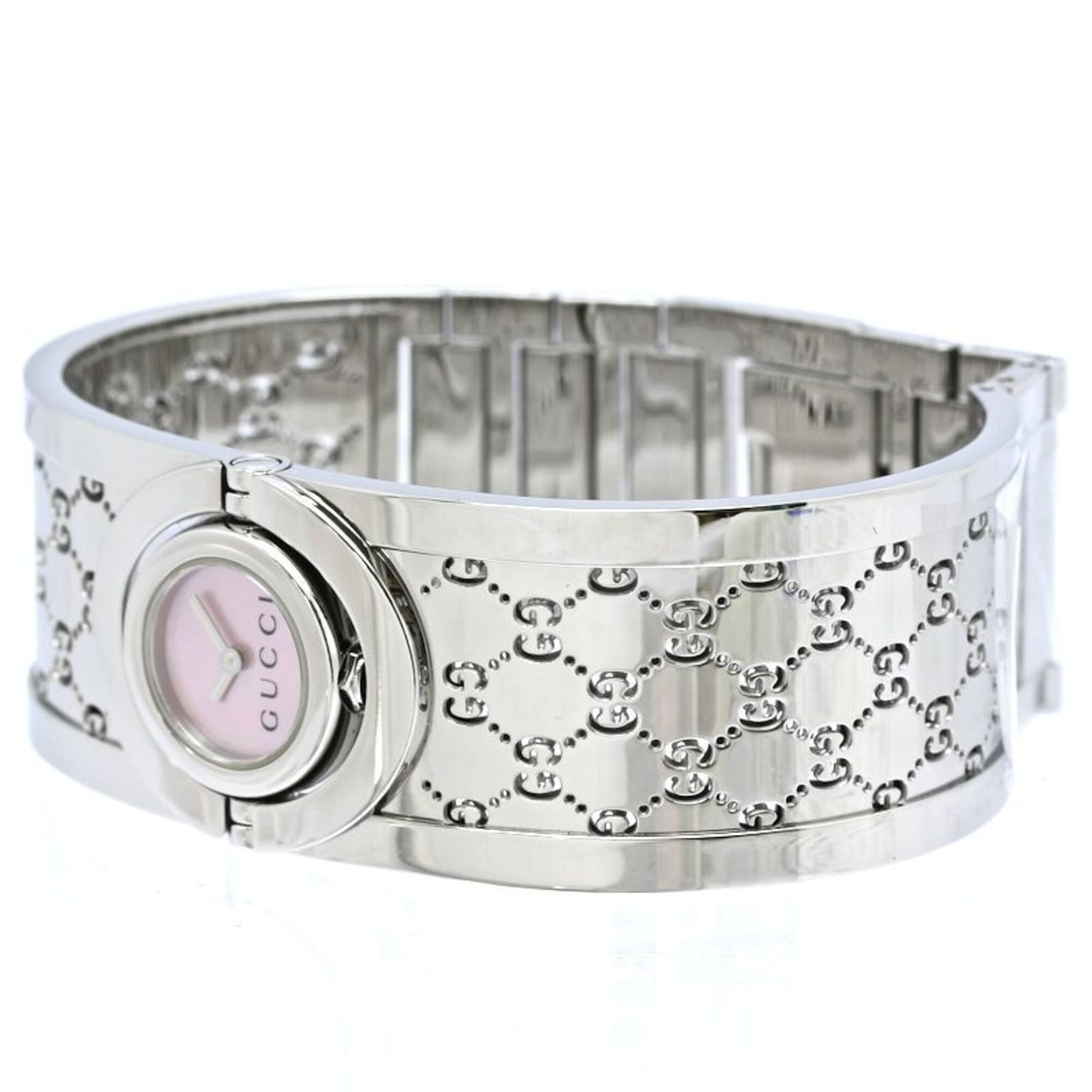 GUCCI Toile Bangle YA112513 112 Women's Watch SS 40522 — Very Good