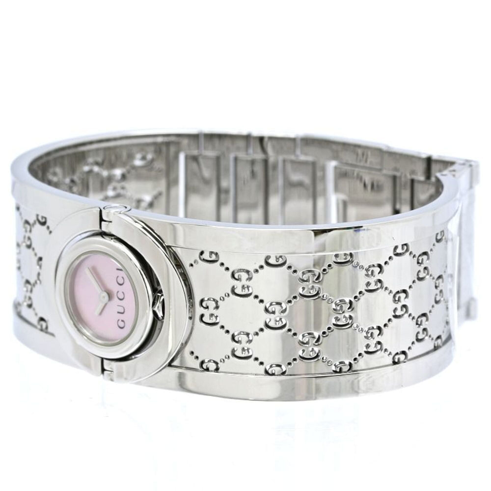 GUCCI Toile Bangle YA112513 112 Women's Watch SS 40522 — Very Good