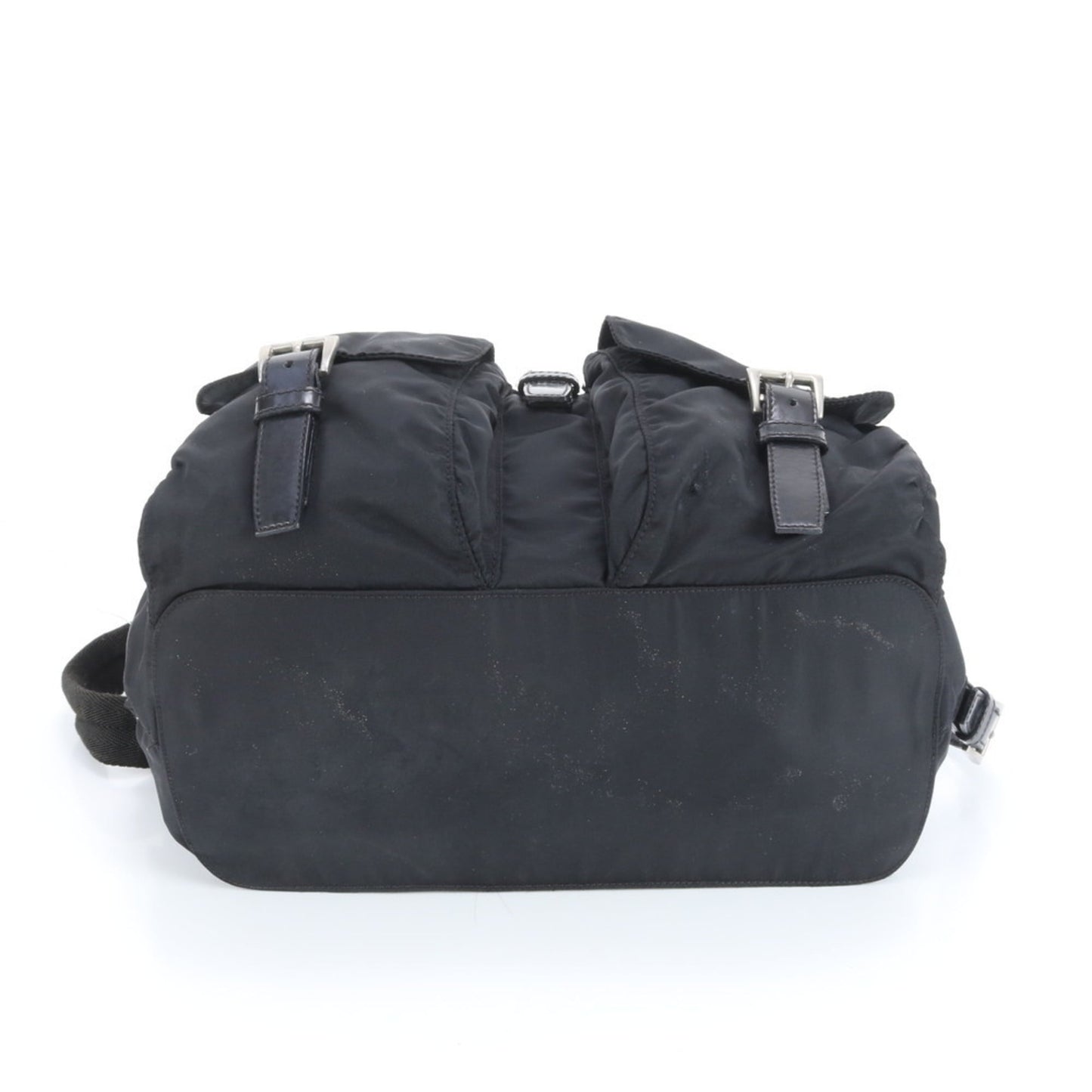 Prada Tessuto Nylon and Leather Backpack in Black for Women