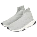Balenciaga Speed Trainer Sock Sneakers, Size 31, Gray and White Fabric, Men's, BALENCIAGA