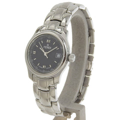 Fendi Olologi Watch 210L Stainless Steel Quartz Analog Display Black Dial Women's — Good