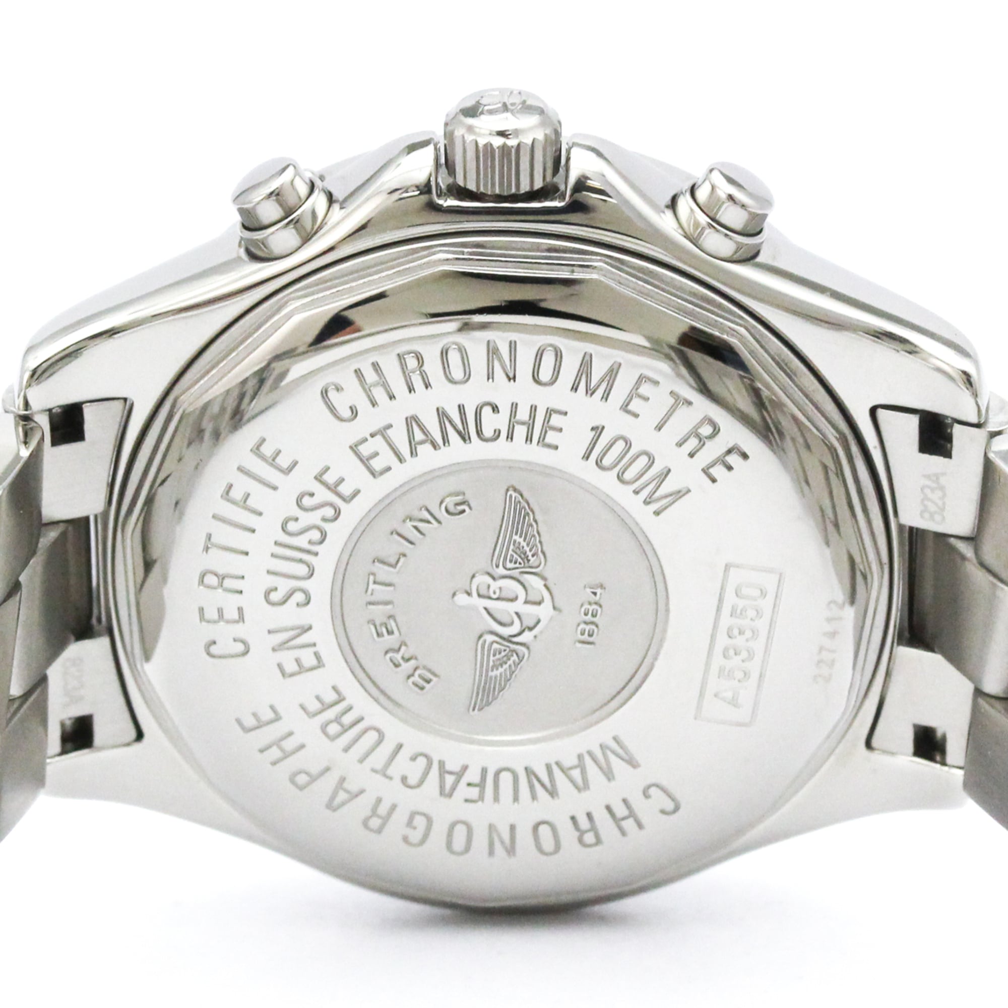 BREITLING Colt Chrono Ocean Steel Quartz Mens Watch A53350 Polished — Very Good