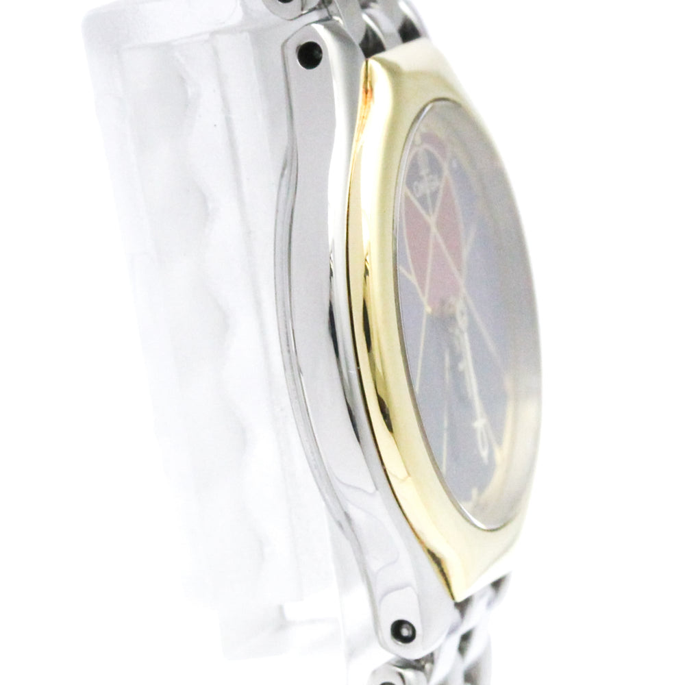 OMEGA De Ville Symbol K18 Gold Stainless Steel Ladies Watch 595.0101 Polished — Very Good