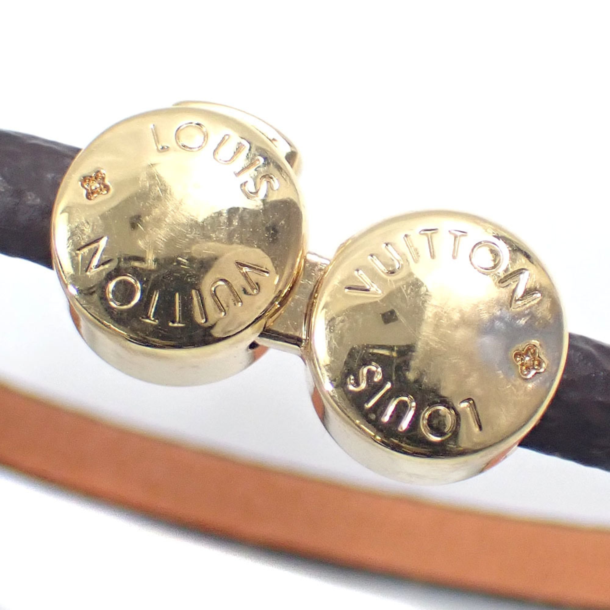 Louis Vuitton Historic Mini Bracelet for Women in Monogram Canvas and Leather (M6407)