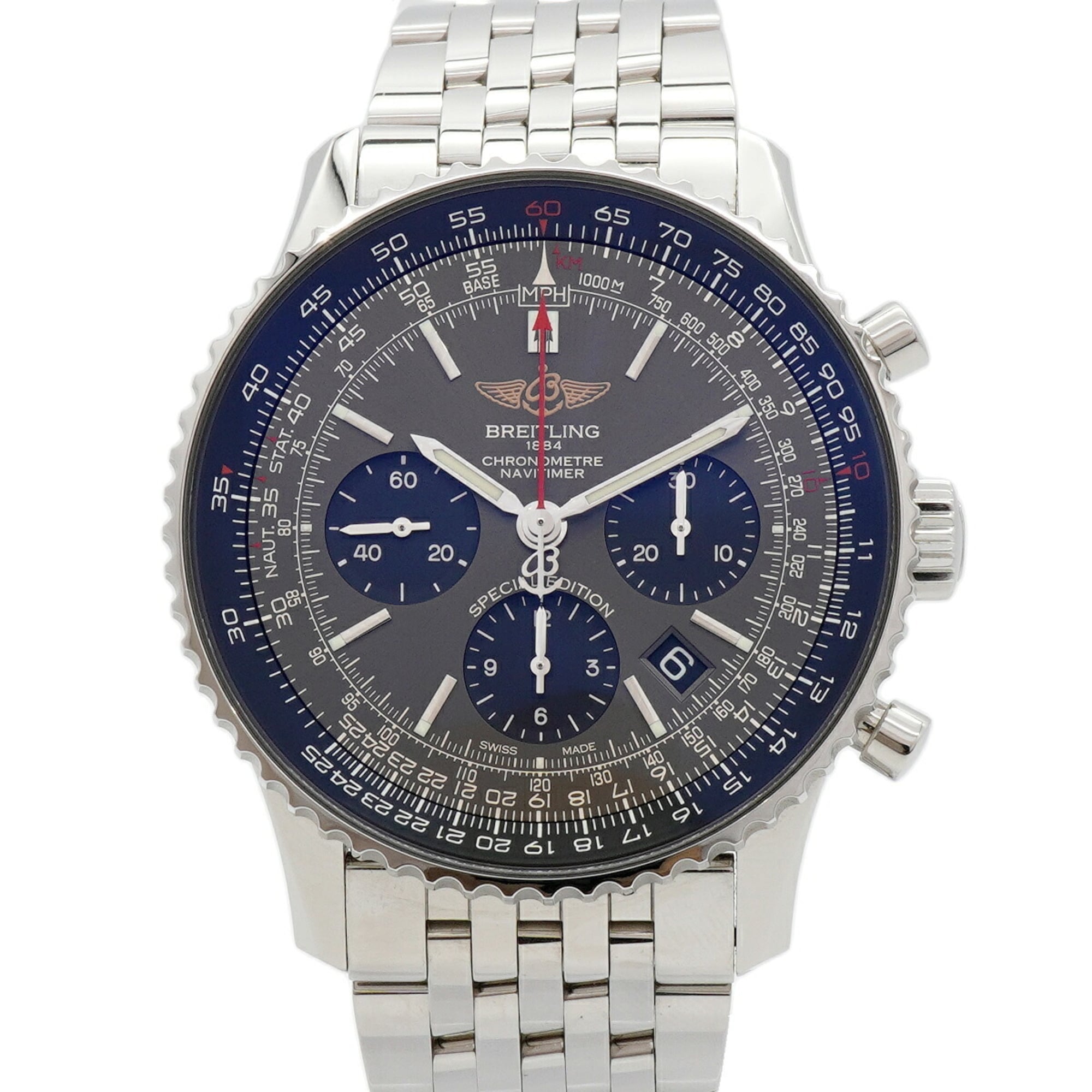 Breitling Navitimer 1 B01 AB0121 Gray Dial Men's Watch — Very Good