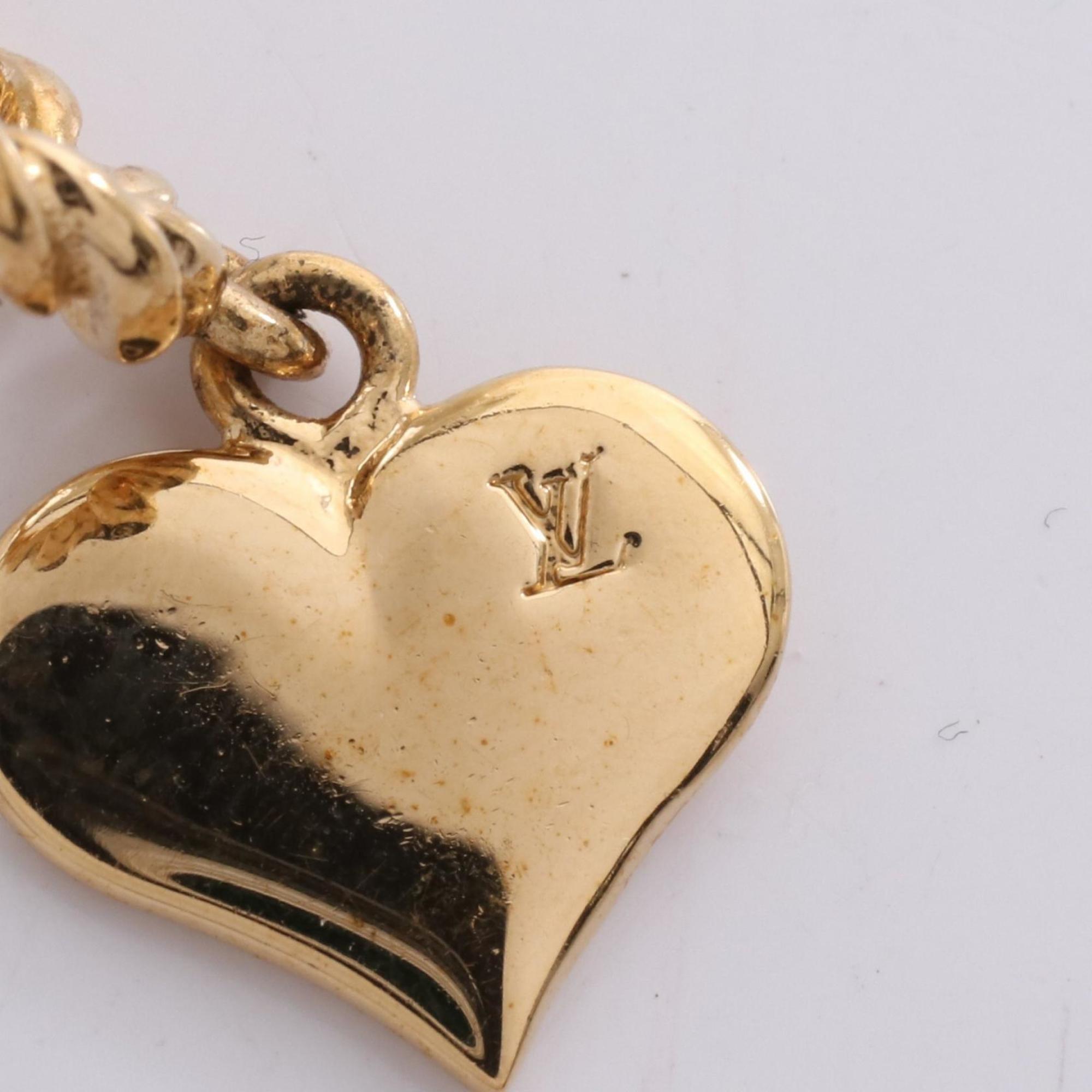 Louis Vuitton Boucle d'Oreille Sweet Monogram Earrings, Gold Plated, Women's, Gold, Pink, and Blue, M65754