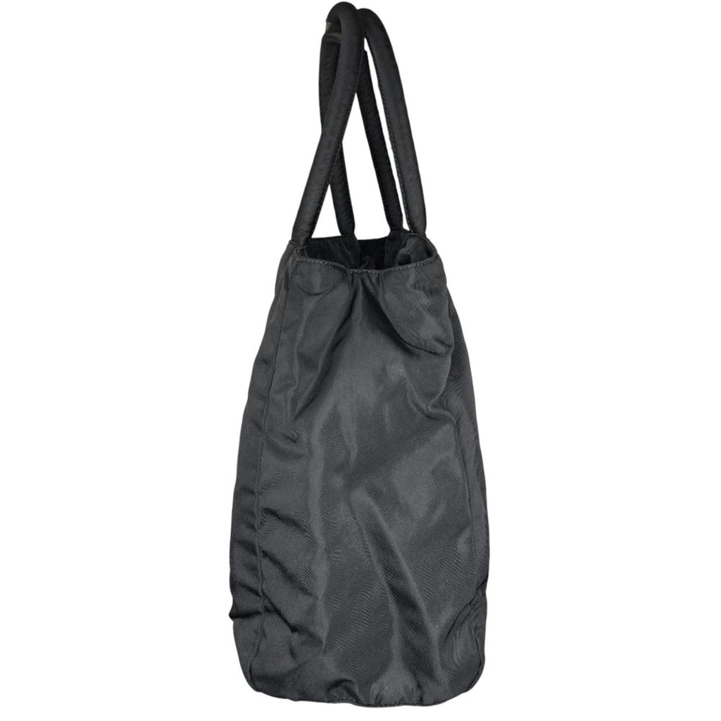 PRADA Prada Triangle Logo Plate Nylon Handbag in Black for Men and Women