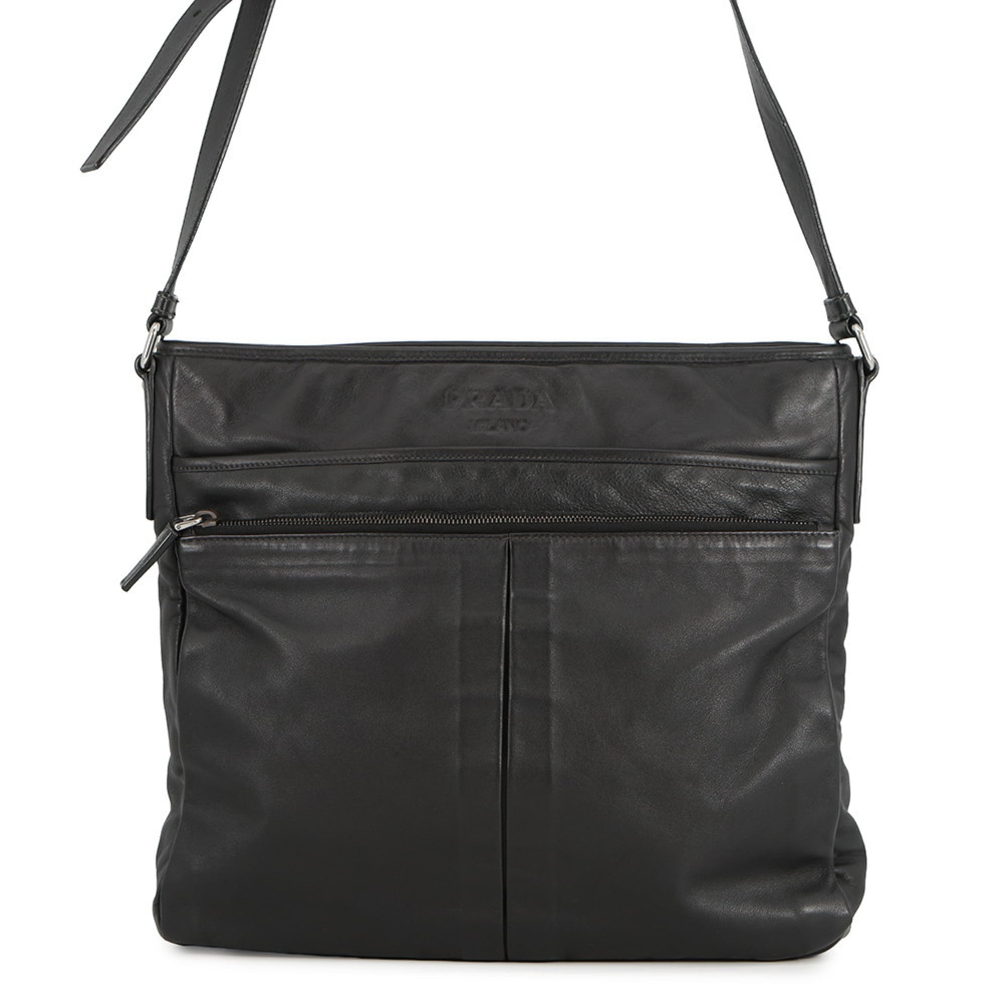 Prada Shoulder Bag Leather VA0959 PRADA Black
