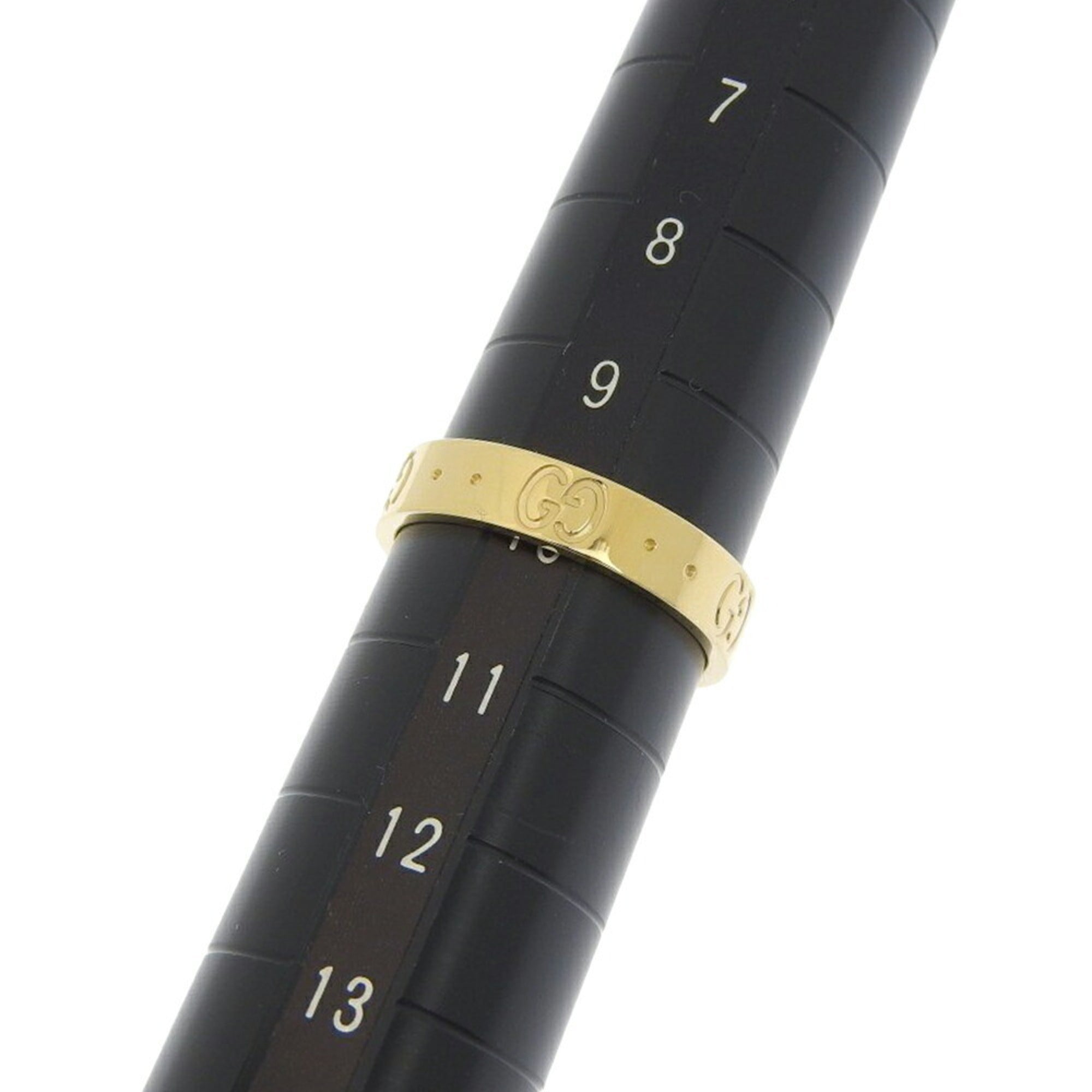 Gucci Interlocking G Icon Ring, 18K Yellow Gold, approximately 3.8g, Size #10 (approximately US size 10) — Like New