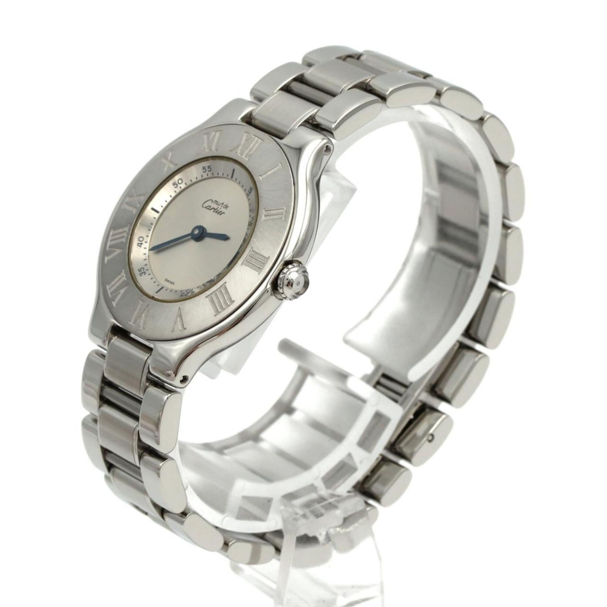 Cartier Must 21LM W10110T2 SS Quartz Watch — Very Good