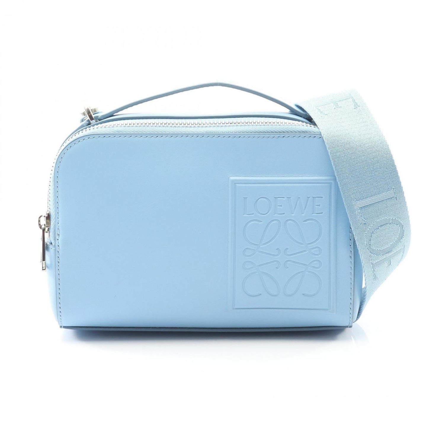 LOEWE Crossbody Camera Bag, Mini Handbag, Leather, Women's, Blue, C565R41X02