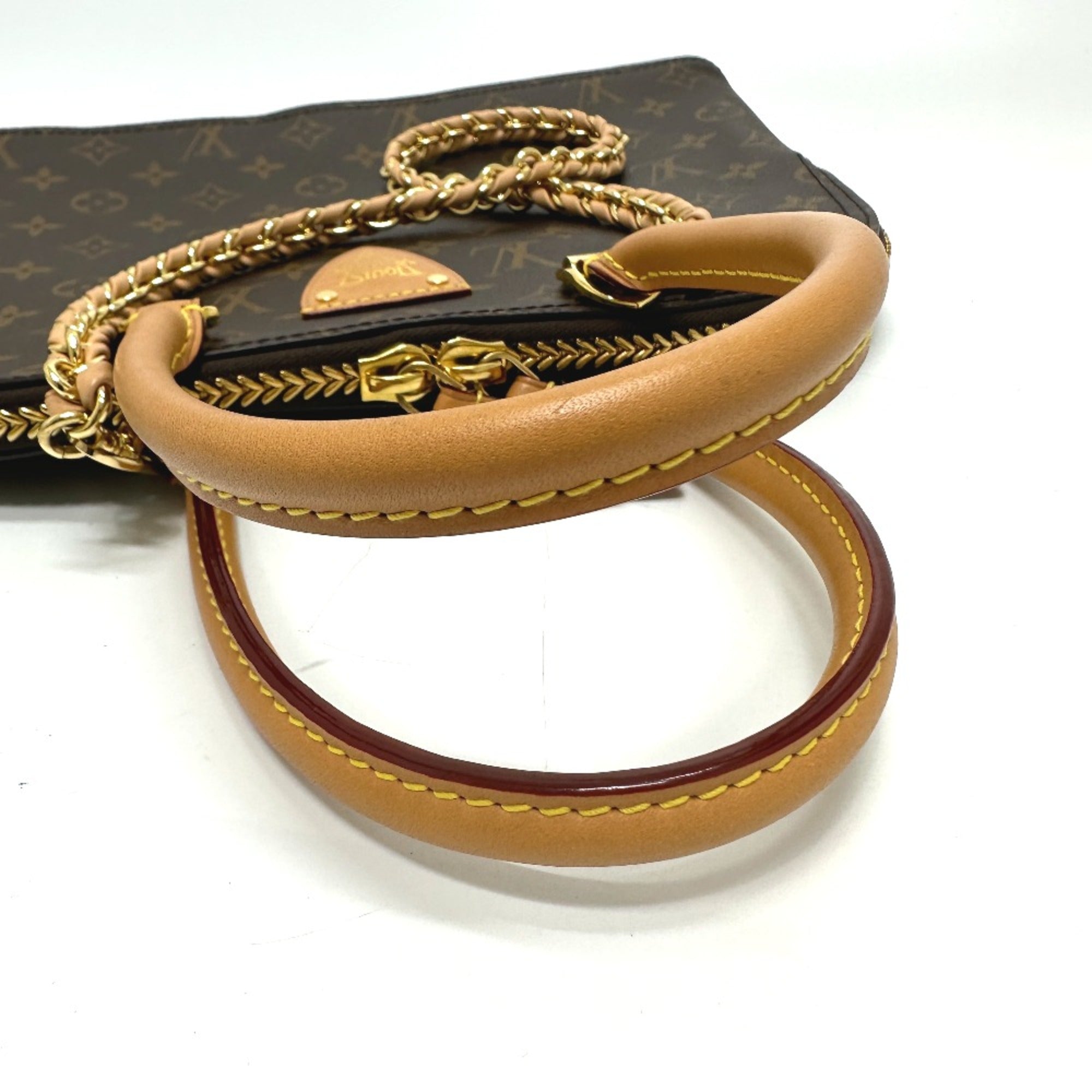 Louis Vuitton M44961 Monogram shoulder bag 2WAY Shoulder Bag Bag Chain Hand Bag Brown — Like New