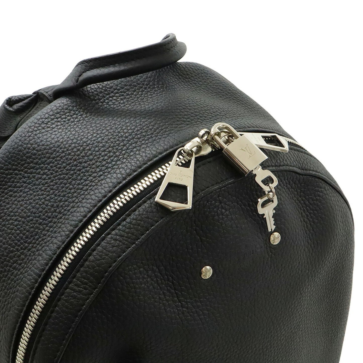 LOUIS VUITTON Armand Taurillon Leather Backpack in Black, Noir, M42687