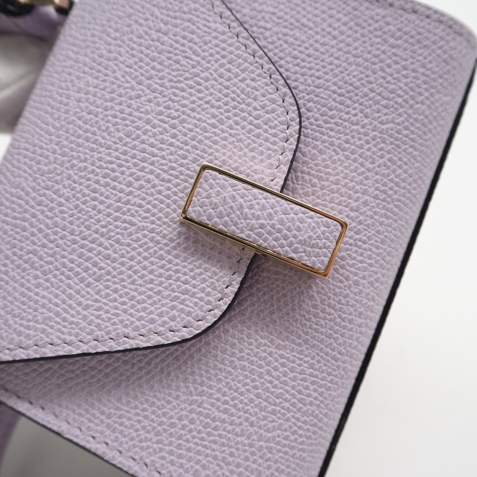 Valextra Iside Belt Mini Bag SGES0061028 Shoulder Purple Calf Leather Women's — New - Store Return