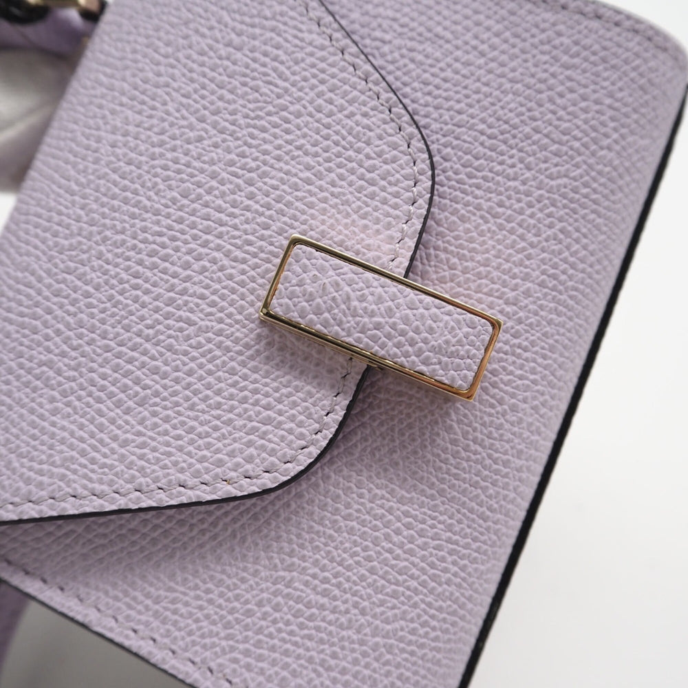 Valextra Iside Belt Mini Bag SGES0061028 Shoulder Purple Calf Leather Women's — New - Store Return