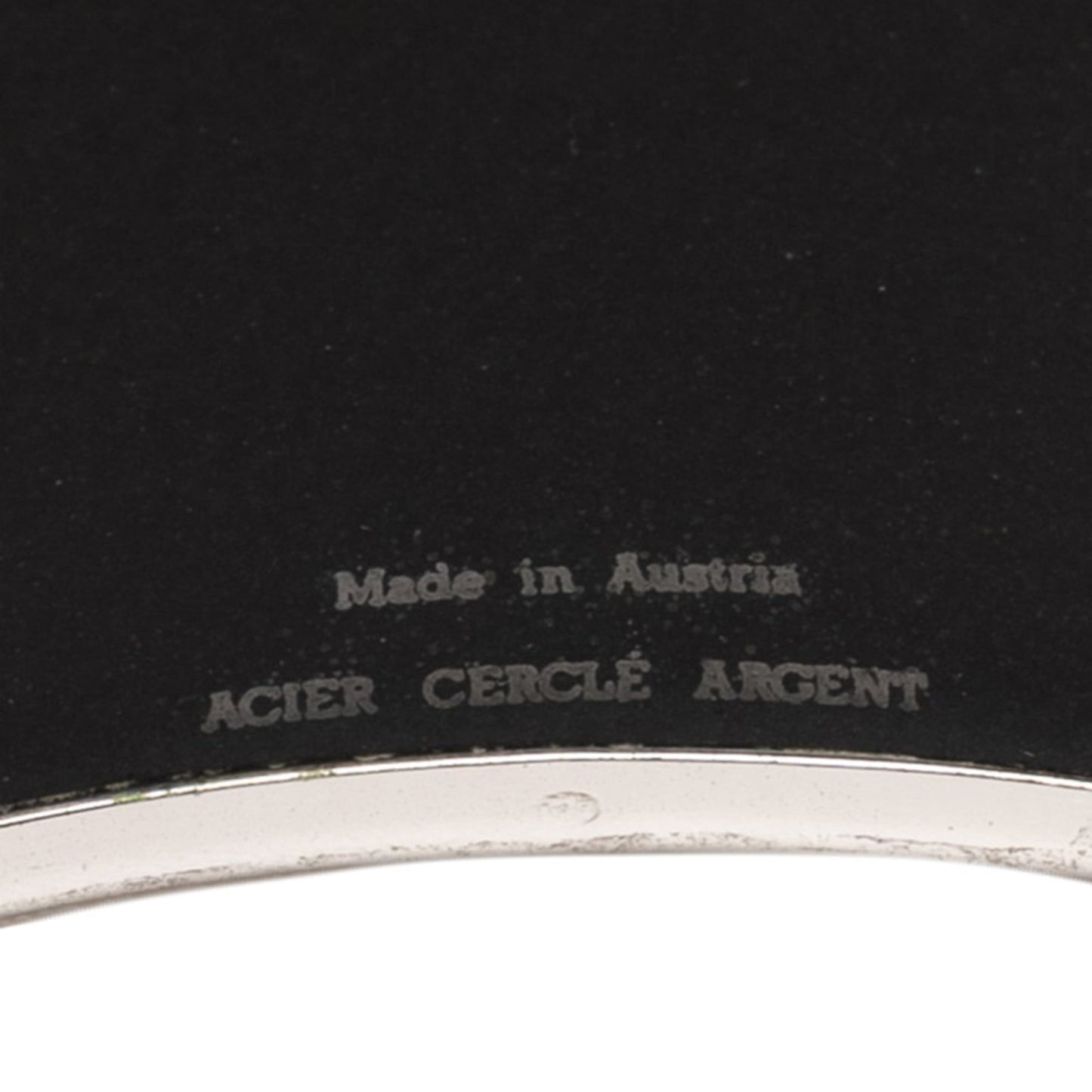 Hermes Enamel TGM Cloisonne Bracelet in Silver and Multicolored Metal for Women