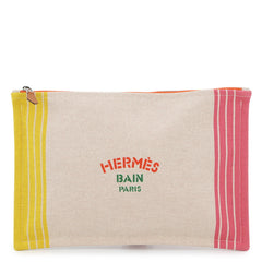 Hermes Flat Pouch Maillon Marin Cotton HERMES — Like New