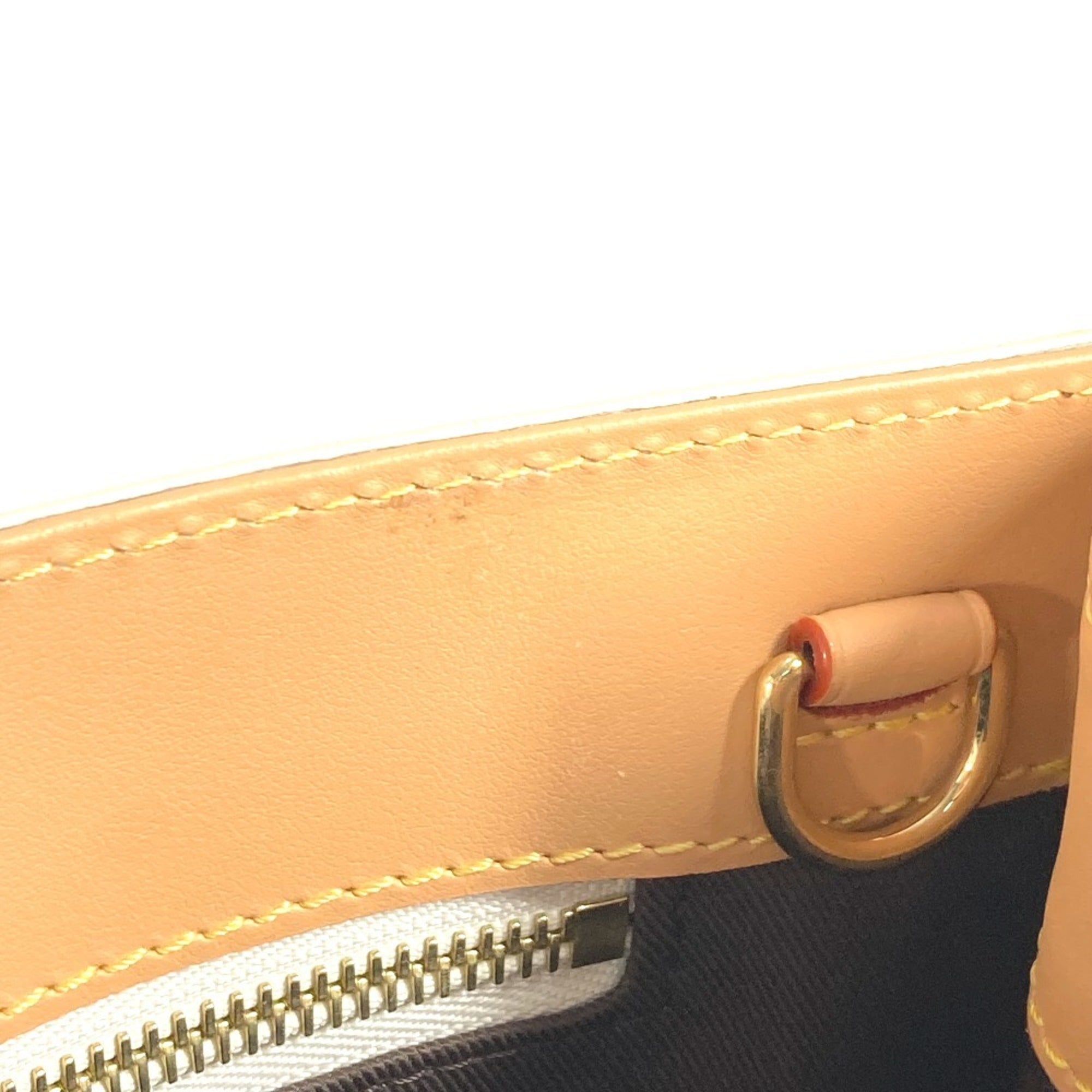 LOUIS VUITTON M24859 Monogram Craggy Sac Plat Tote Bag Vertical Handbag Men's Women's Beige Like New — Like New