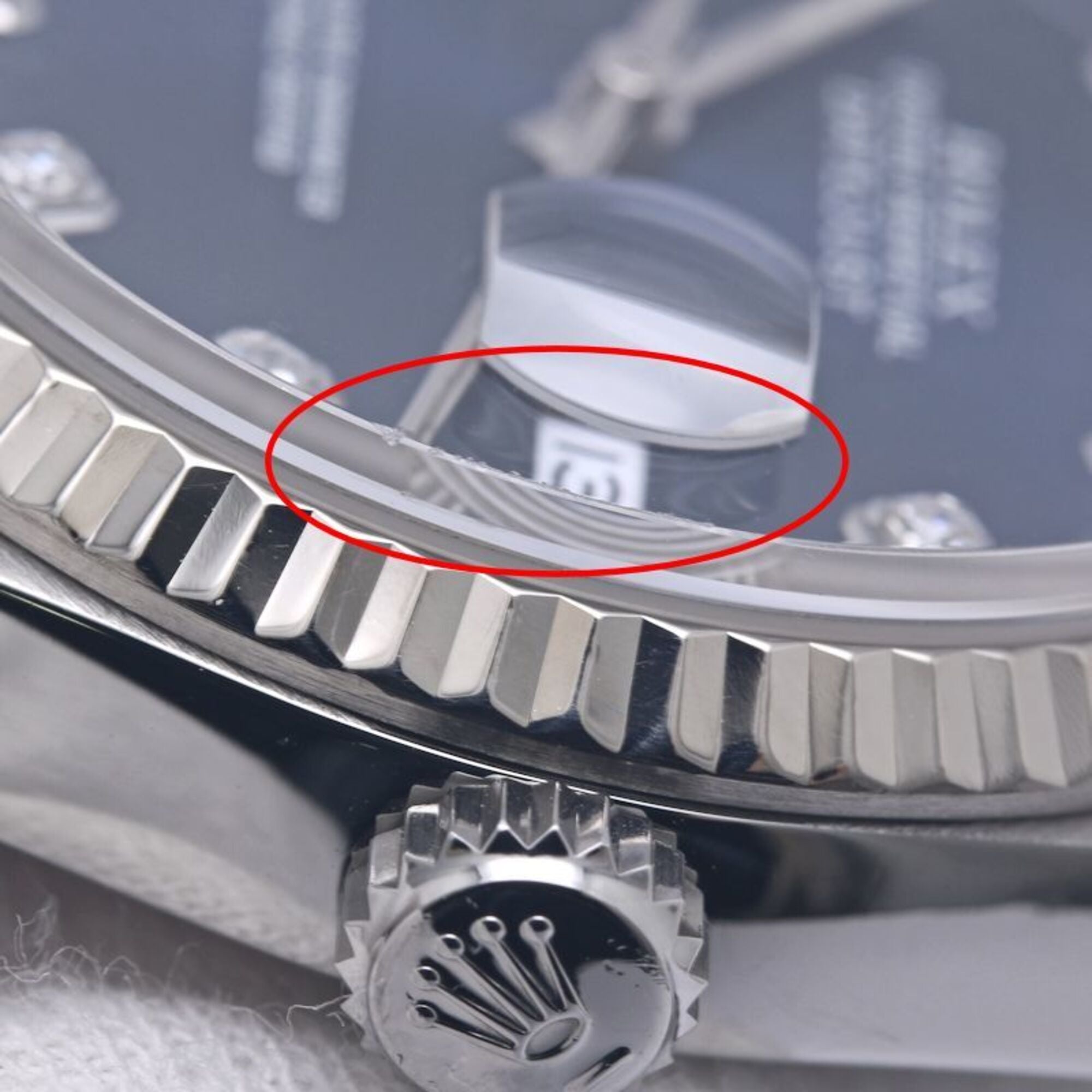 ROLEX Datejust 10P Diamond 16234G Men's Watch 18K White Gold x Stainless Steel 40300 — Good