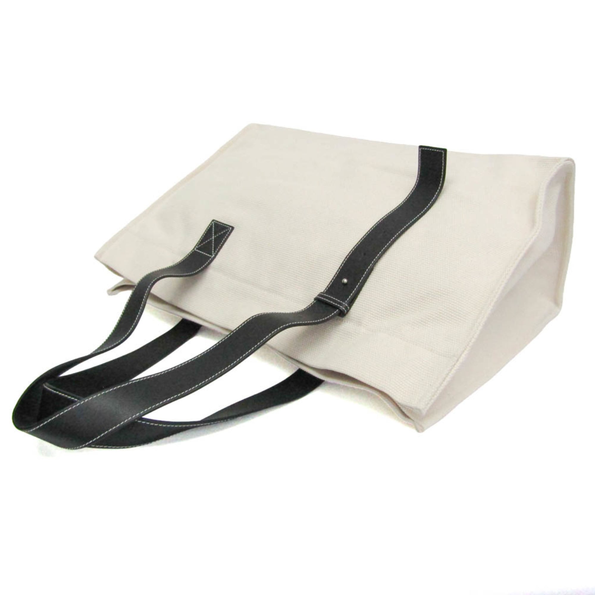 Loewe Paula's Ibiza Women,Men Canvas,Leather Tote Bag Black,Off-white — Like New