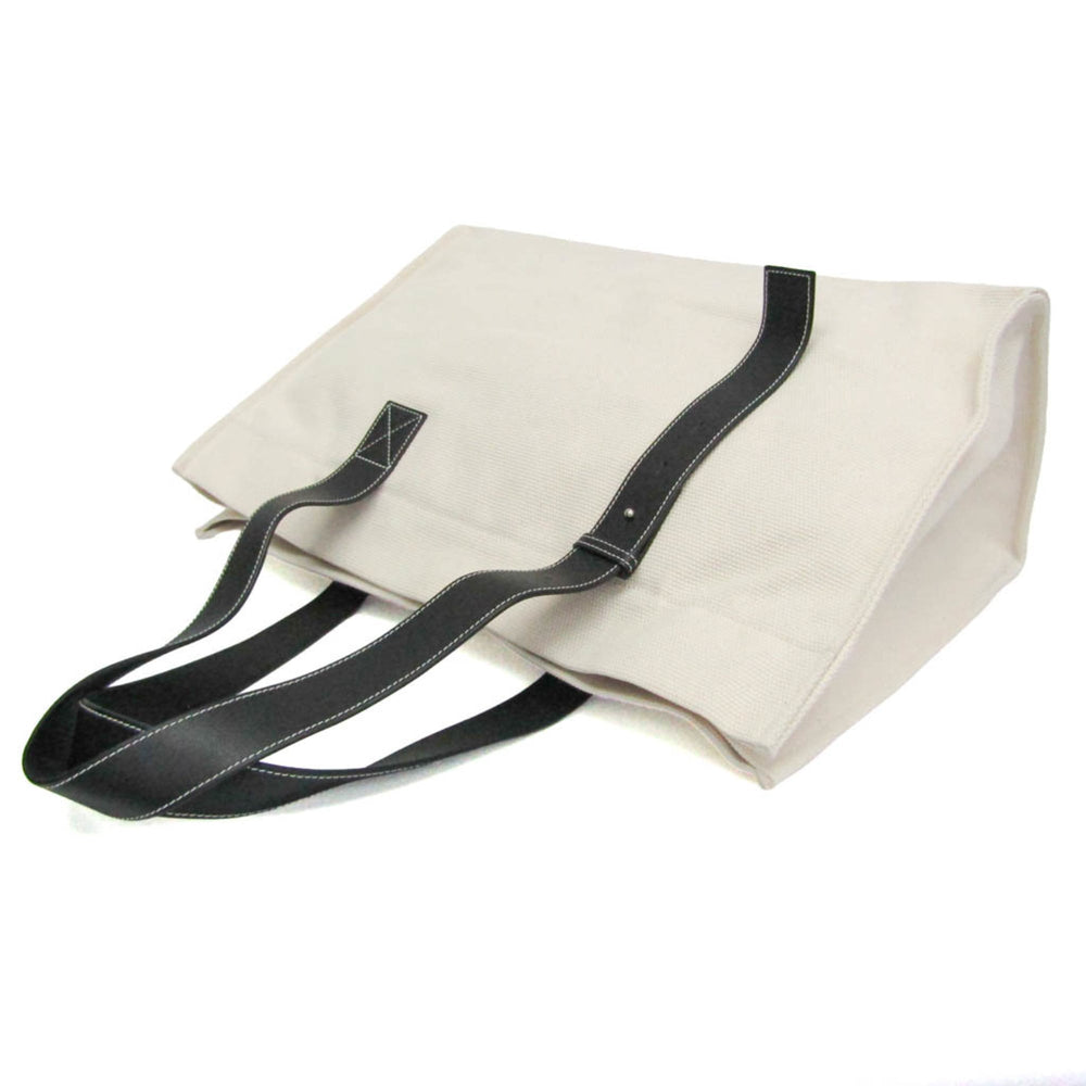 Loewe Paula's Ibiza Women,Men Canvas,Leather Tote Bag Black,Off-white — Like New