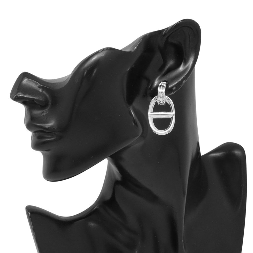 Hermes Earrings Chaine d'Ancre Reponse SV925 Silver HERMES — Like New