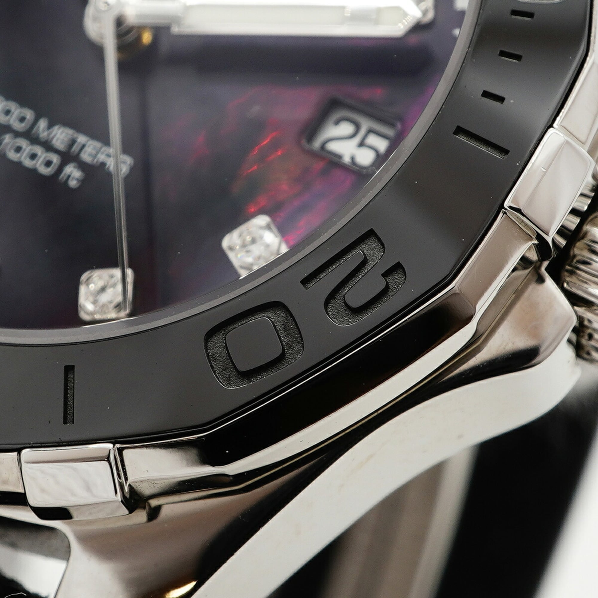 TAG Heuer Aquaracer Diamond WAY131M Black Dial Women's Watch — Very Good