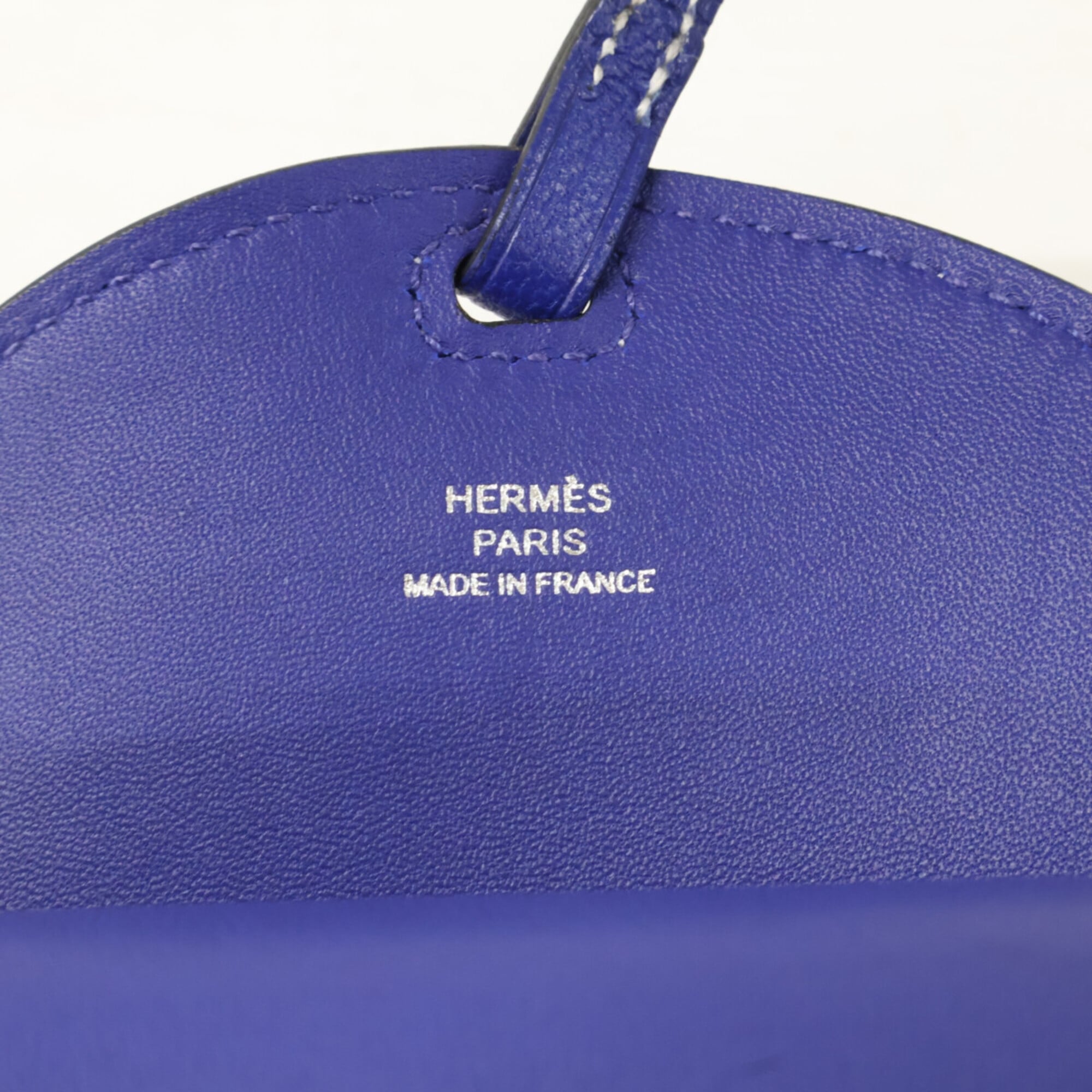 HERMES (U stamp) Chevre Mysore In-the-Loop To Go Wink GM Smartphone Shoulder Bag/Case - Blue Electric Women's — Like New