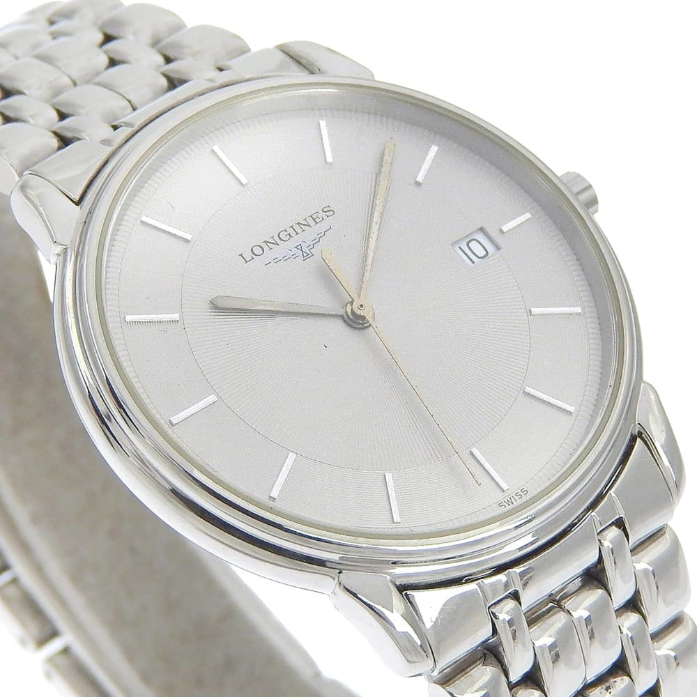 Longines Grand Classic L4.677.4 Stainless Steel Quartz Analog Watch with Gray Dial - Ladies — Good