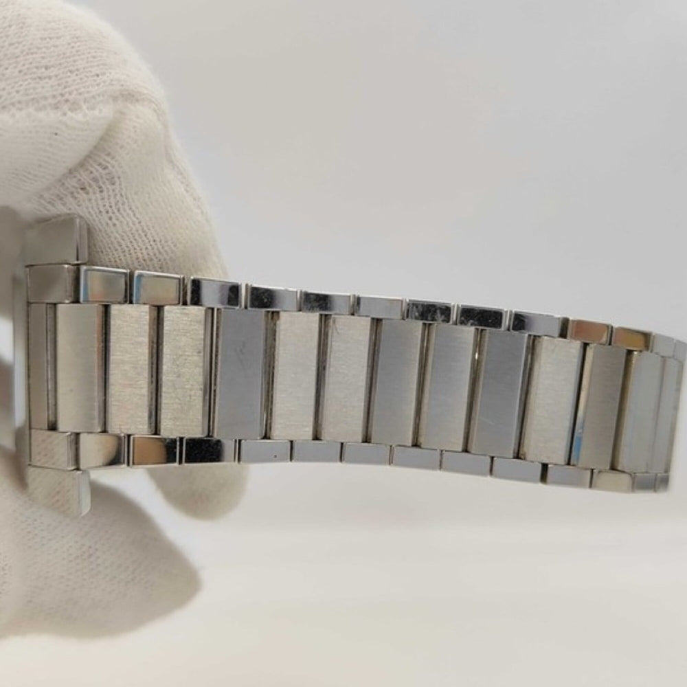 GUCCI watch 111M Blue Silver Stainless Steel Men's — Good