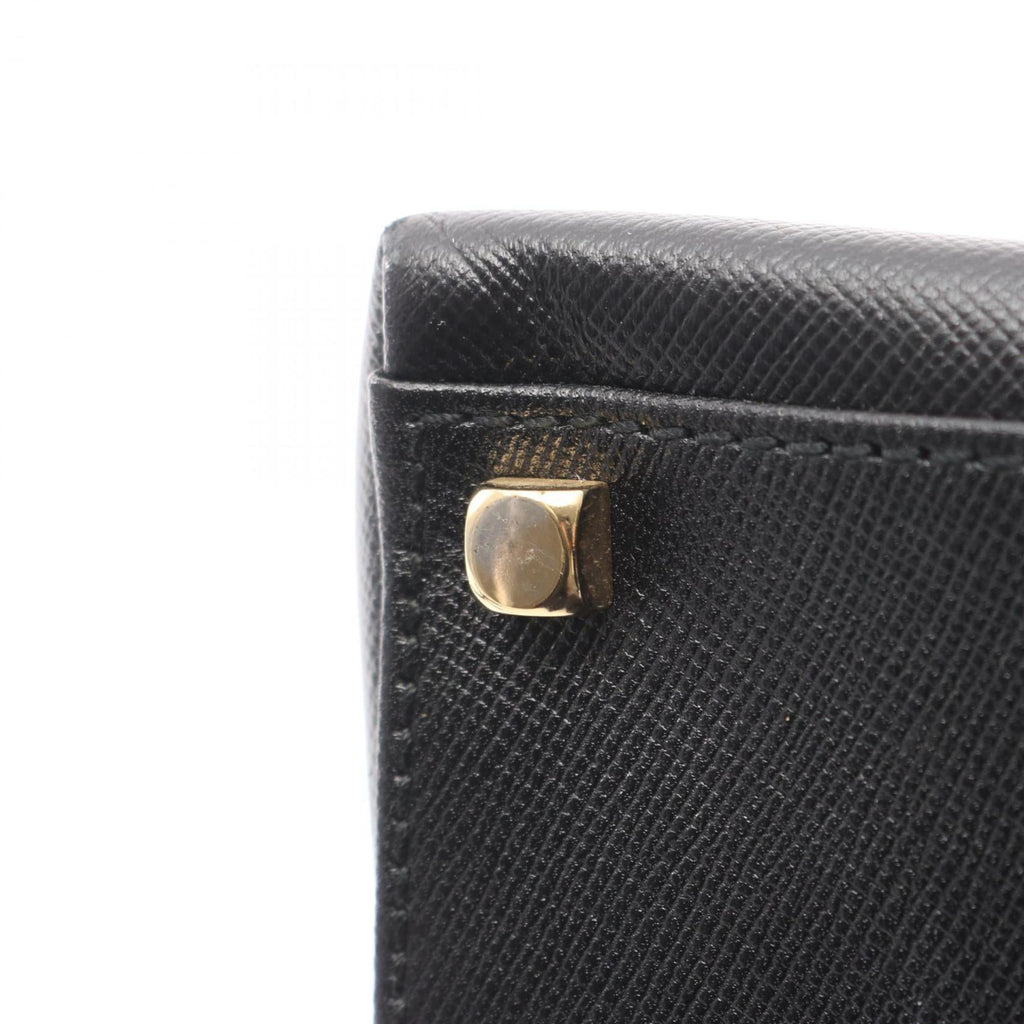 Salvatore Ferragamo Gancini handbag, leather, women's, black, size 21 0160