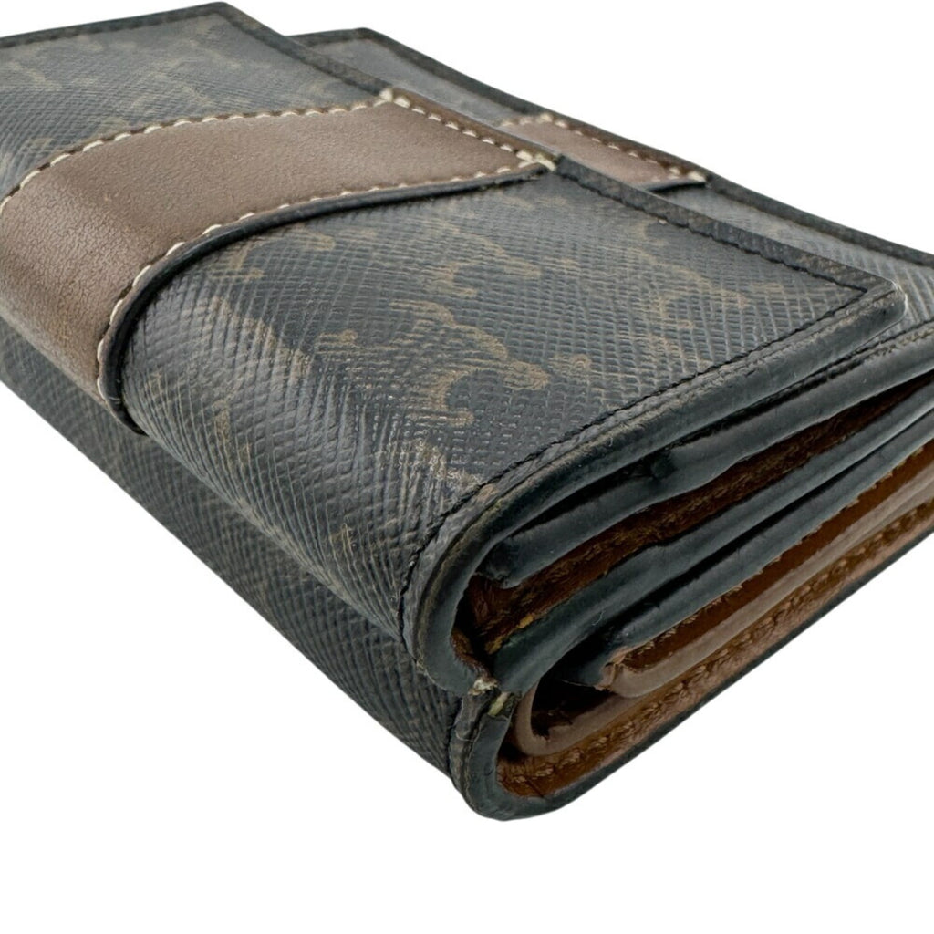 CELINE Small Trifold Wallet, Brown, Women's