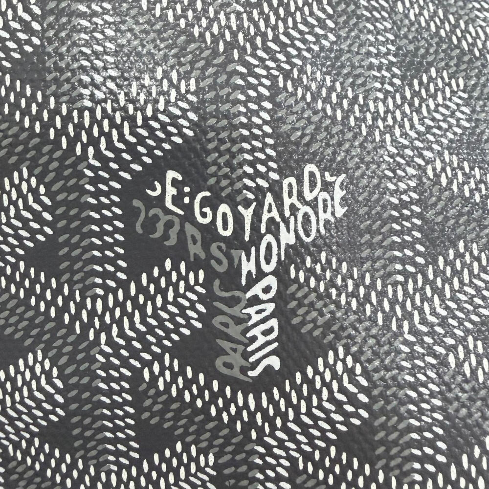 GOYARD Ange PM Tote Bag, Goyardine Canvas with Leather Accents, Comes Pouch, Grey, Made in France, Women's, Includes Dust Bag — Like New