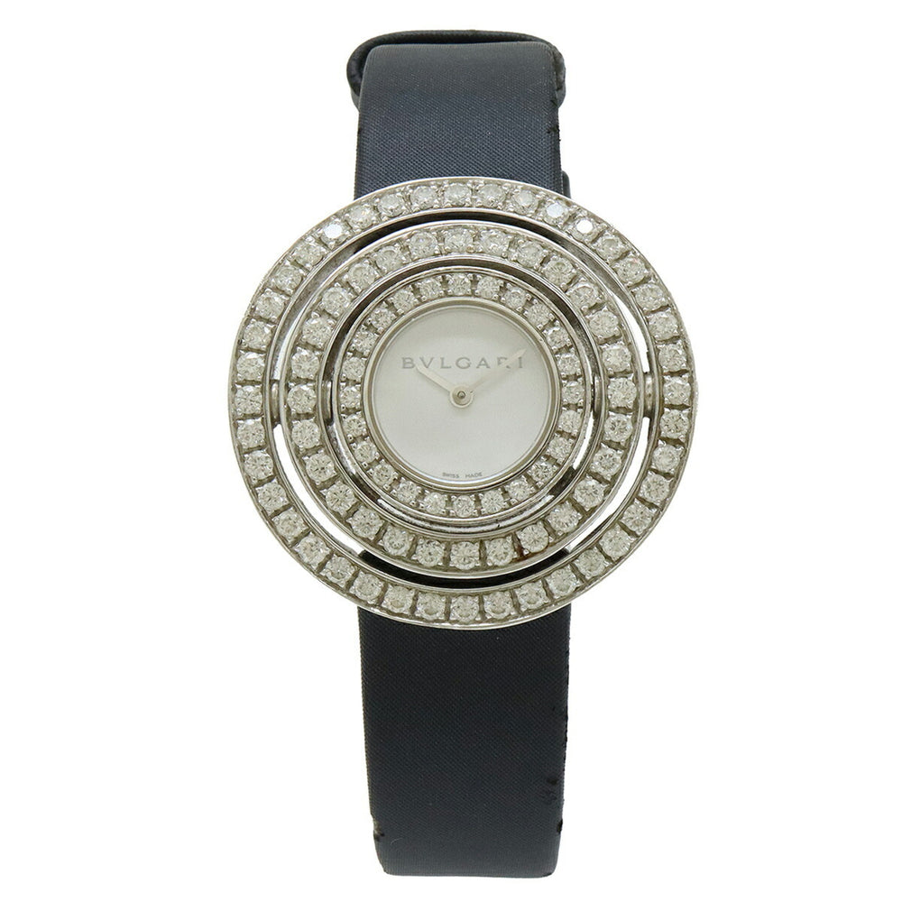 BVLGARI Astrale Cerchi White Dial Diamond Bezel Women's Quartz Watch AEW36G — Good
