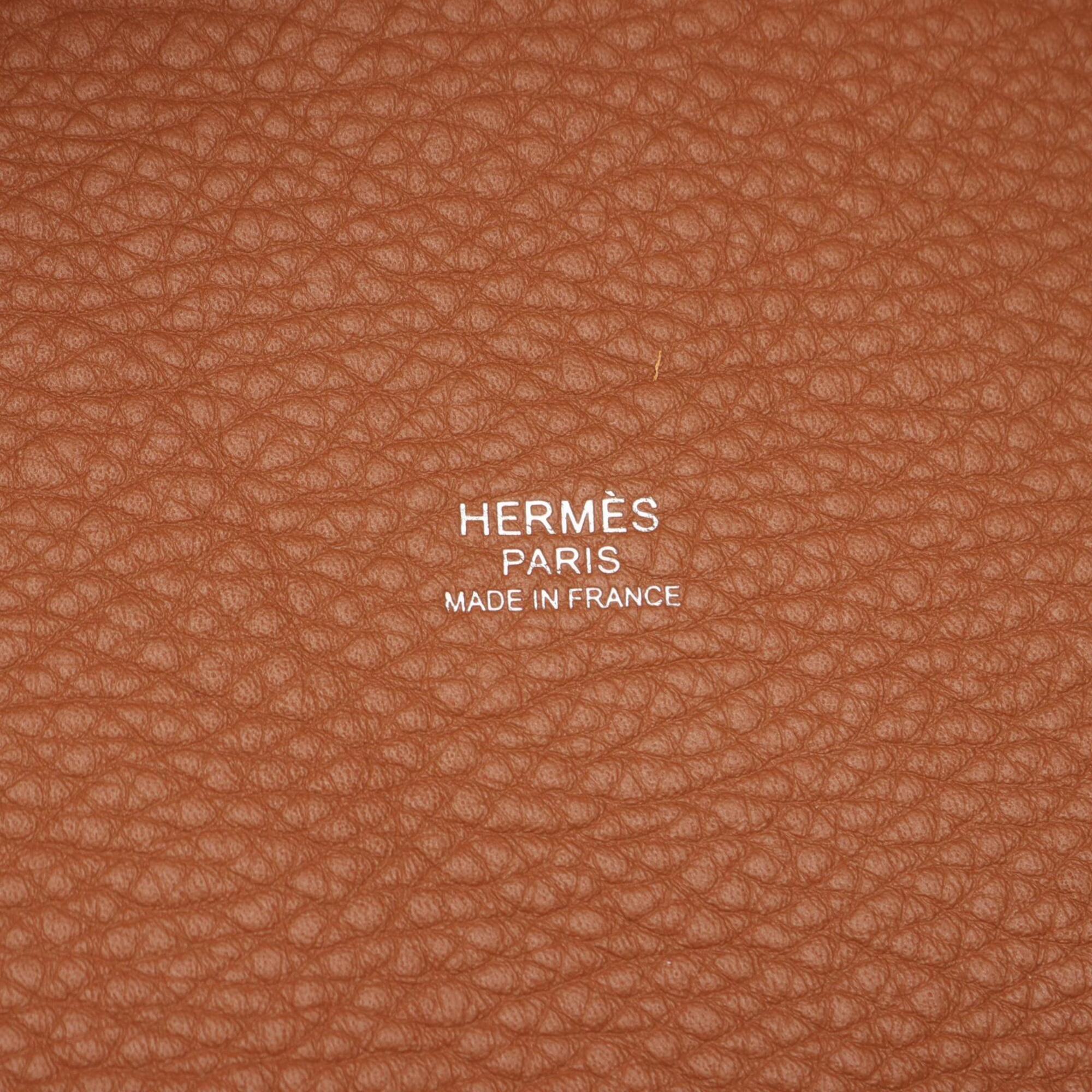 Hermes Picotin Lock PM Handbag, Leather, Taurillon Clemence Women's, Brown — New - Store Return