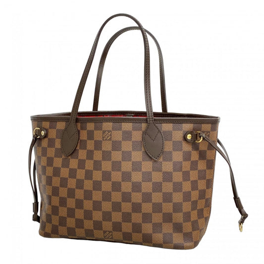 Louis Vuitton Damier Neverfull PM Tote Bag N51109 Ebene for Women
