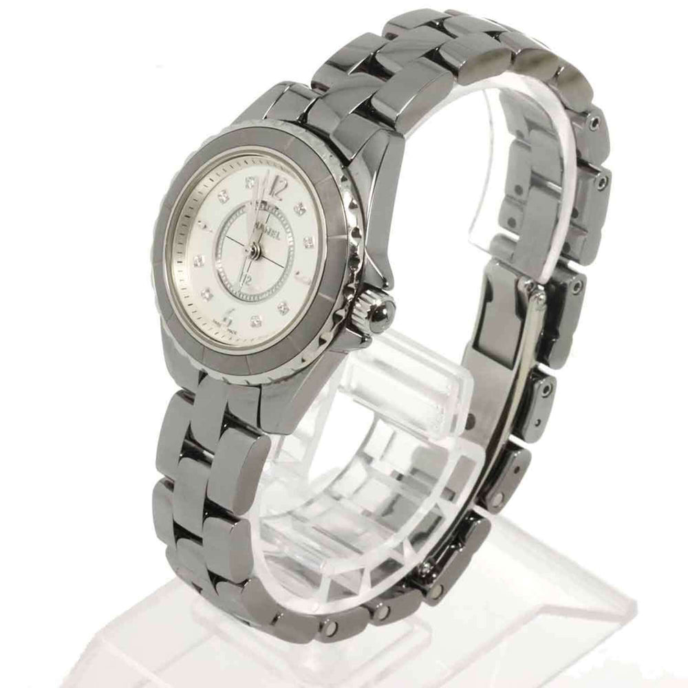 Chanel J12 Chromatic 29mm H3401 Women's Watch, Date, 8 Diamonds, Silver, Quartz Watch — Very Good