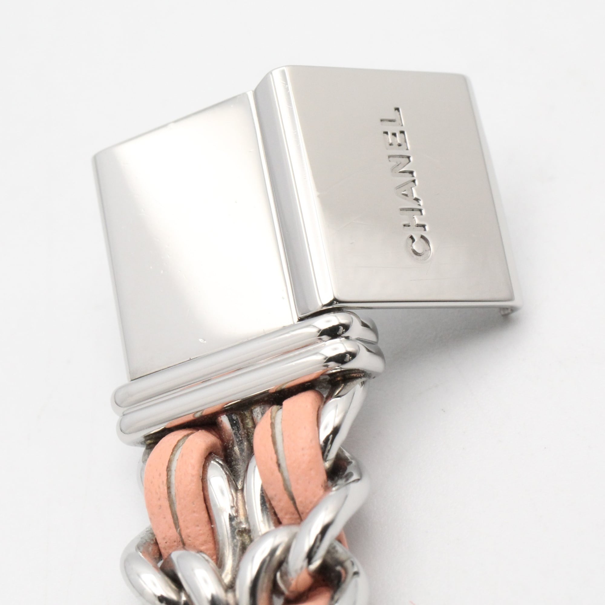 Chanel Première Rock Limited Edition (1200 pieces worldwide) Watch, Stainless Steel, Leather Strap, Women's, White with Shell, H6359 — Very Good