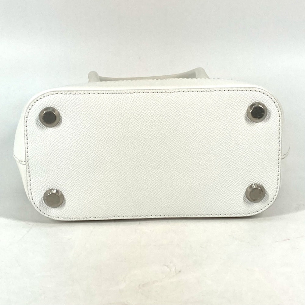 Balenciaga 596159 logo 2WAY Hand Bag Tote Bag Crossbody Shoulder Bag White Black — Like New