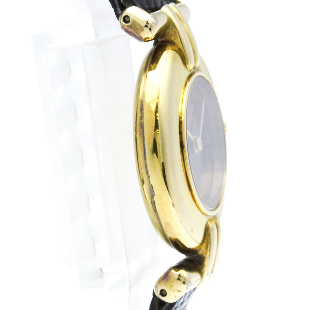 CARTIER Must Colisee Vermeil Gold Plated Quartz Ladies Watch W1000753 — Good